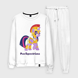 Костюм хлопковый мужской Римская Твайлайт Спаркл, цвет: белый