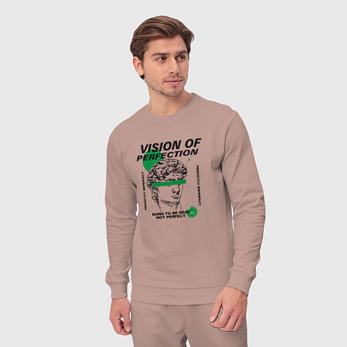 Мужской костюм Статуя Давида streetwear / Пыльно-розовый – фото 3