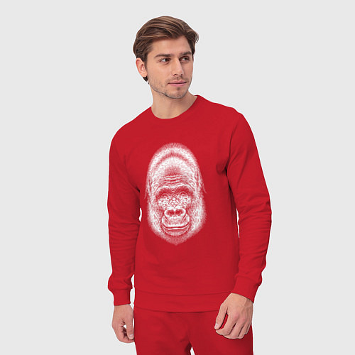 Мужской костюм Морда веселой гориллы / Красный – фото 3