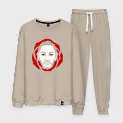 Костюм хлопковый мужской Derrick Rose, цвет: миндальный