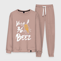 Костюм хлопковый мужской Killa beez 36, цвет: пыльно-розовый