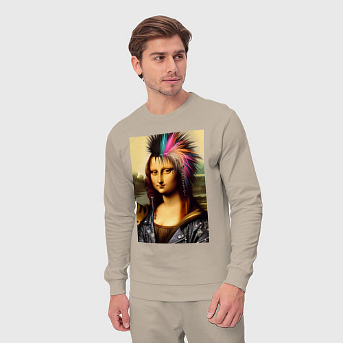 Мужской костюм Mona Lisa - punks not dead / Миндальный – фото 3