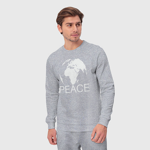 Мужской костюм World peace / Меланж – фото 3