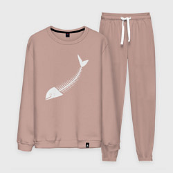 Мужской костюм Скелет рыбы