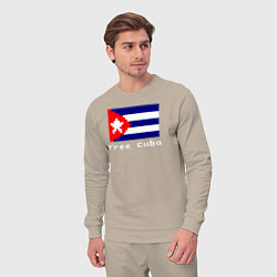 Костюм хлопковый мужской Free Cuba, цвет: миндальный — фото 2