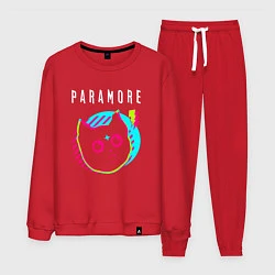 Костюм хлопковый мужской Paramore rock star cat, цвет: красный