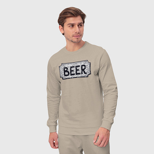 Мужской костюм Beer shop / Миндальный – фото 3