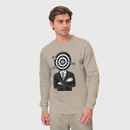 Мужской костюм Человек дартс / Миндальный – фото 3