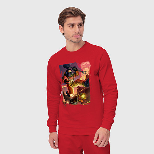 Мужской костюм Lethal Сompany: Running Fugu / Красный – фото 3