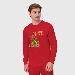 Костюм хлопковый мужской Lethal Company: Mine!, цвет: красный — фото 2