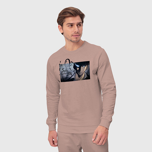 Мужской костюм Сон Чжин У / Пыльно-розовый – фото 3