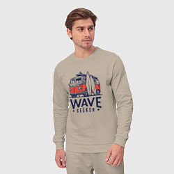 Костюм хлопковый мужской Wave seeker, цвет: миндальный — фото 2