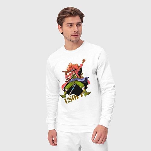 Мужской костюм Уссоп из аниме One Piece / Белый – фото 3