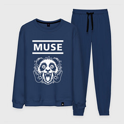 Костюм хлопковый мужской Muse rock panda, цвет: тёмно-синий