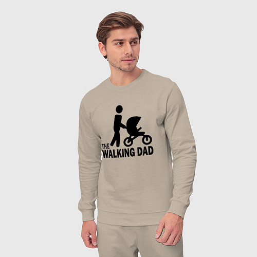 Мужской костюм The walking dad with child / Миндальный – фото 3