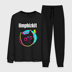 Костюм хлопковый мужской Limp Bizkit rock star cat, цвет: черный