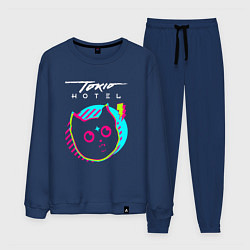 Костюм хлопковый мужской Tokio Hotel rock star cat, цвет: тёмно-синий