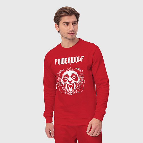 Мужской костюм Powerwolf rock panda / Красный – фото 3