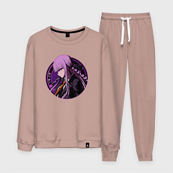 Костюм хлопковый мужской Kyouko Kirigiri - Danganronpa, цвет: пыльно-розовый