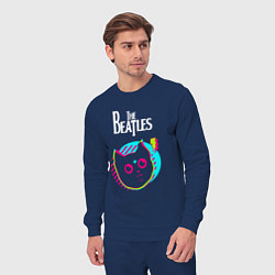 Костюм хлопковый мужской The Beatles rock star cat, цвет: тёмно-синий — фото 2
