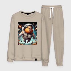 Мужской костюм Capybara is a brave cosmonaut