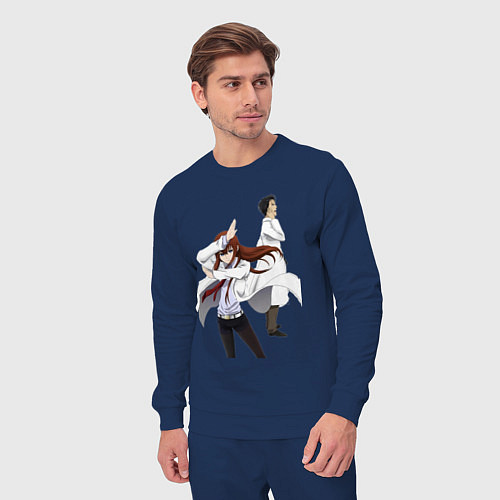 Мужской костюм Врата Штейна Ринтаро Курису Макисэ / Тёмно-синий – фото 3