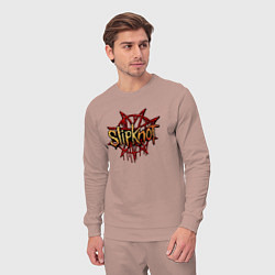 Костюм хлопковый мужской Slipknot original, цвет: пыльно-розовый — фото 2
