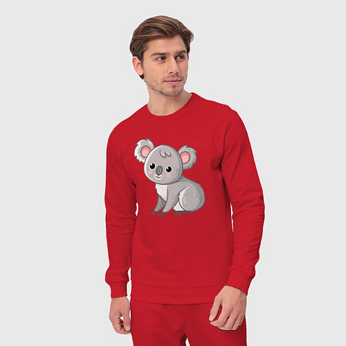 Мужской костюм Cute koala / Красный – фото 3