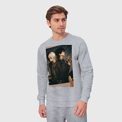 Костюм хлопковый мужской Гуан Лу Сяоши Чэн, цвет: меланж — фото 2