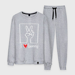 Мужской костюм I love bunny