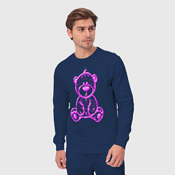 Костюм хлопковый мужской Игрушка - мишка, цвет: тёмно-синий — фото 2