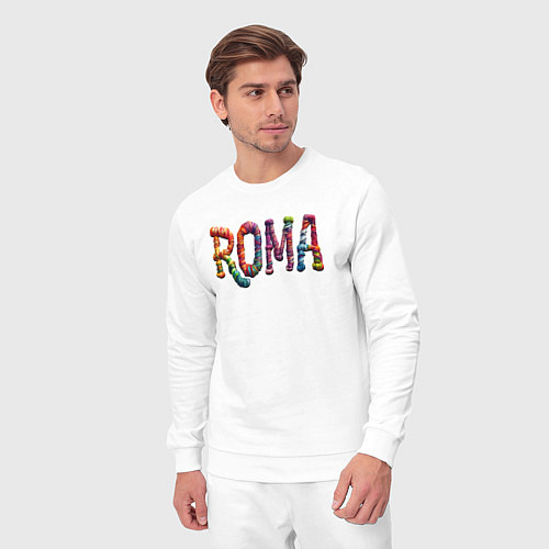 Мужской костюм Roma yarn art / Белый – фото 3