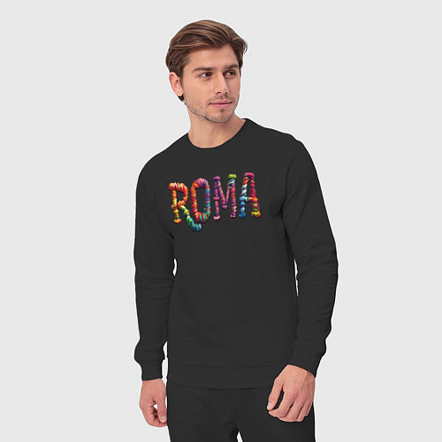 Мужской костюм Roma yarn art / Черный – фото 3