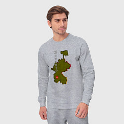 Костюм хлопковый мужской Осетия Котанто, цвет: меланж — фото 2