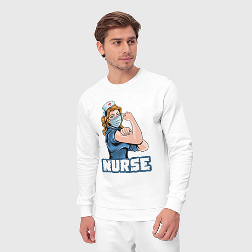 Мужской костюм Good nurse / Белый – фото 3