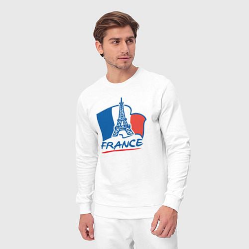 Мужской костюм France / Белый – фото 3