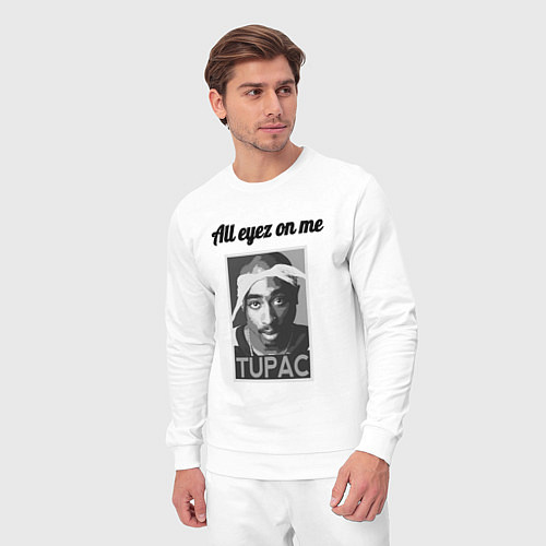 Мужской костюм 2pac Art All eayz on me / Белый – фото 3