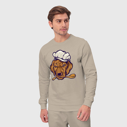 Мужской костюм Chef dog / Миндальный – фото 3