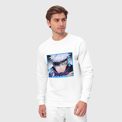 Мужской костюм Сатору Годзё портрет Jujutsu Kaisen / Белый – фото 3