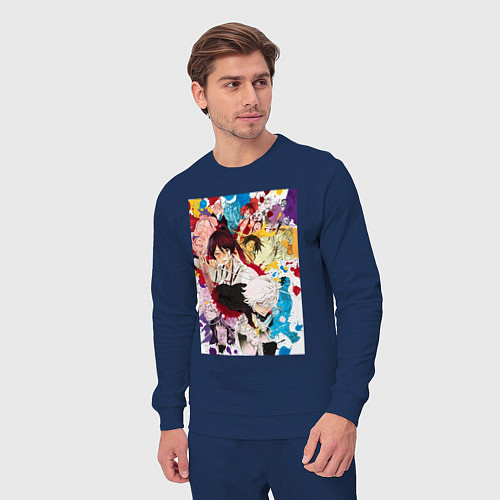 Мужской костюм Адский рай Габимару Синоби / Тёмно-синий – фото 3