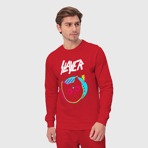 Мужской костюм Slayer rock star cat / Красный – фото 3