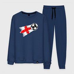 Костюм хлопковый мужской Футбол Англии, цвет: тёмно-синий
