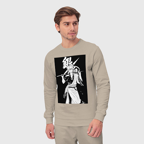 Мужской костюм Гинтама Самурай / Миндальный – фото 3