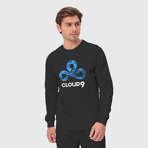 Мужской костюм Cloud9 - blue cloud logo / Черный – фото 3