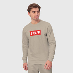 Костюм хлопковый мужской Skuf - trend, цвет: миндальный — фото 2