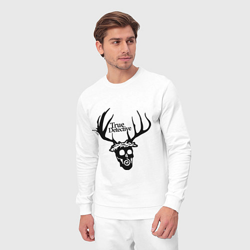 Мужской костюм True Detective: Deer Skull / Белый – фото 3