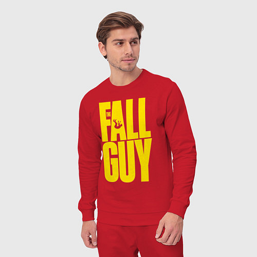 Мужской костюм The fall guy logo / Красный – фото 3