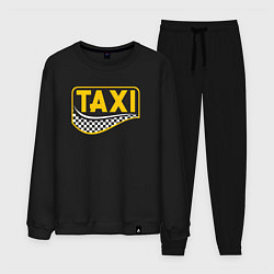 Костюм хлопковый мужской Такси, цвет: черный