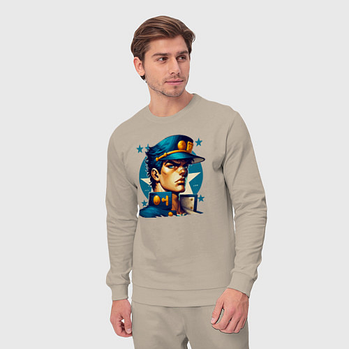 Мужской костюм Jojo - Jotaro Kujo ai art / Миндальный – фото 3