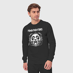 Костюм хлопковый мужской Foo Fighters rock panda, цвет: черный — фото 2